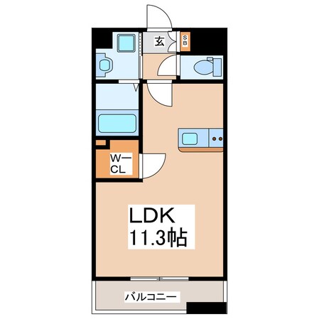 LIBTH水前寺の物件間取画像